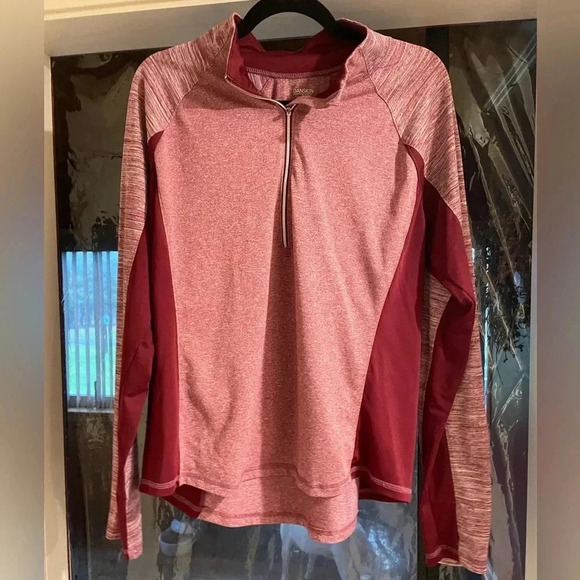 Danskin, 1/4 zip Sweatshirt, Sz XXL, Mauve - Picture 1 of 3